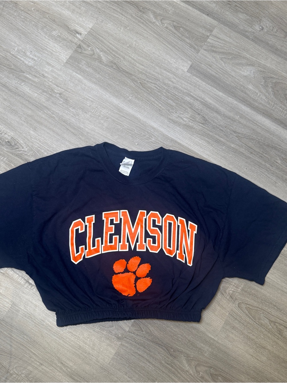 Clemson Reworked Custom Crop Top - Picture 2 of 5